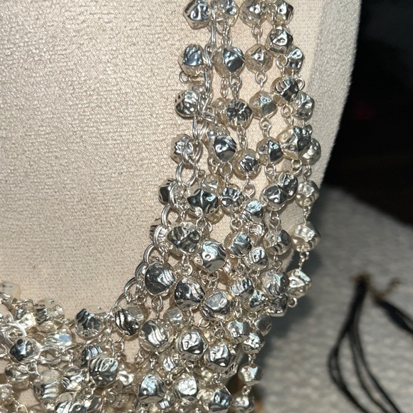 Chicos Dazzling Silver Crystal Beads Necklace - Picture 6 of 6